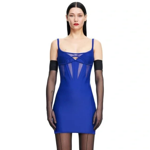 corset dress h&m MUGLER & H&M Women's Black Corset style Mini Dress Black Size L eur 46